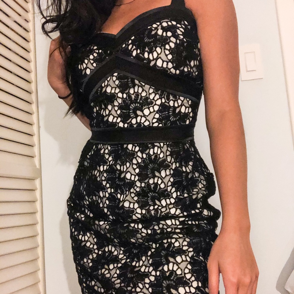 Black and white dress